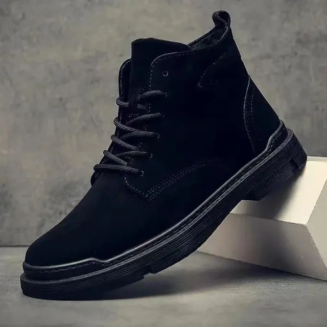 Mænds Snørestøvler i Klassisk Suede Stil 3