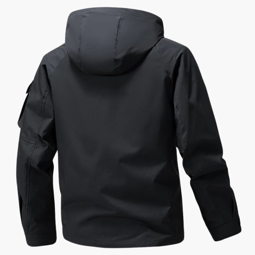 Mænds Softshell Jakke med Hætte og Praktiske Lommer 4