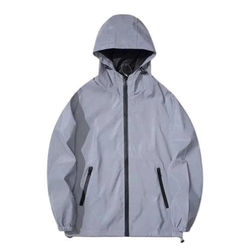 Mænds Softshell Jakke med Hætte og Reflekterende Detaljer 0