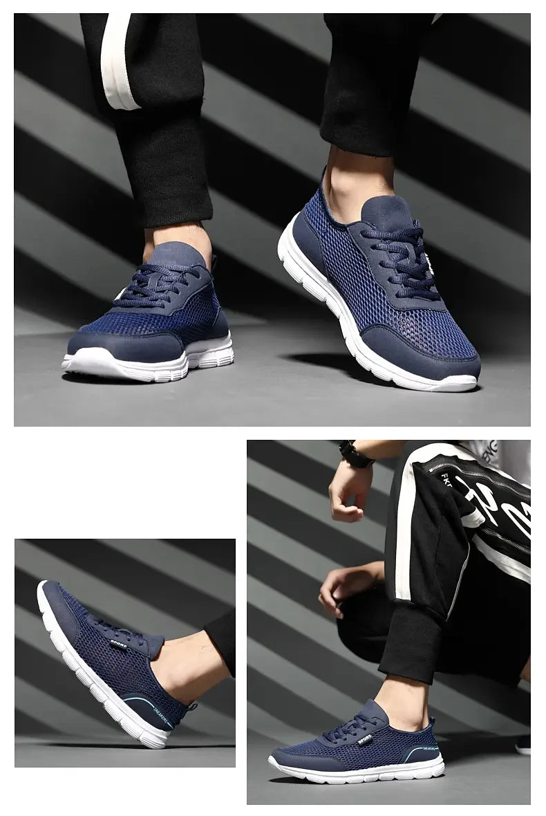 Mænds Sport Sneakers Åndbar Mesh Lette Sko 5