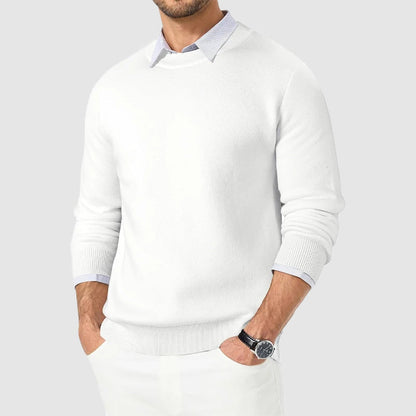 Mænds Strikket Sweater Rund Hals 1