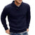 Mænds Strikket Sweater Rund Hals Moderne Stil 5