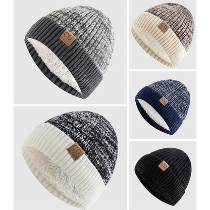Mænds Tætsiddende Hue med Ribbet Design 6
