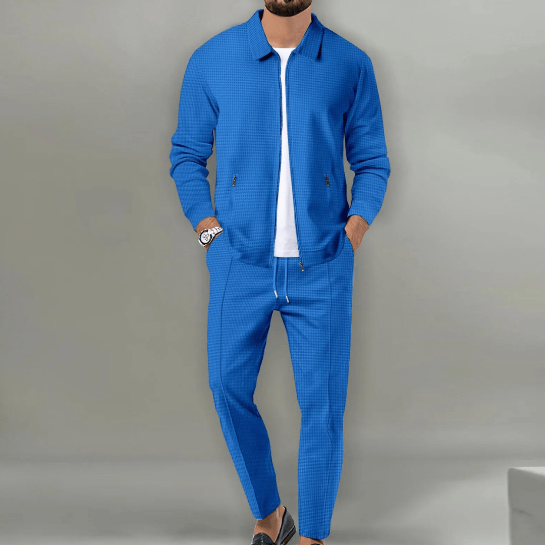 Mænds Træningsdragt med Lynlåsjakke Casual Stil 4