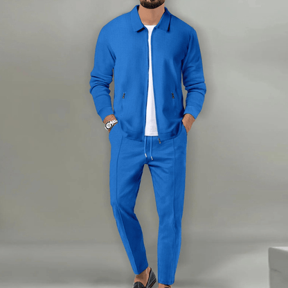 Mænds Træningsdragt med Lynlåsjakke Casual Stil 4