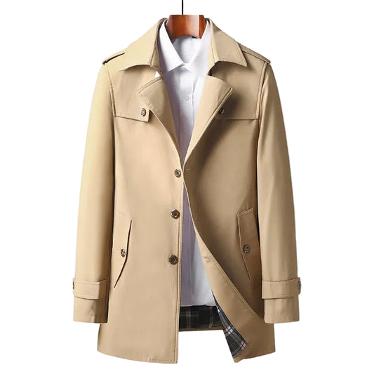 Mænds Trenchcoat Moderne Klassisk Stil 0