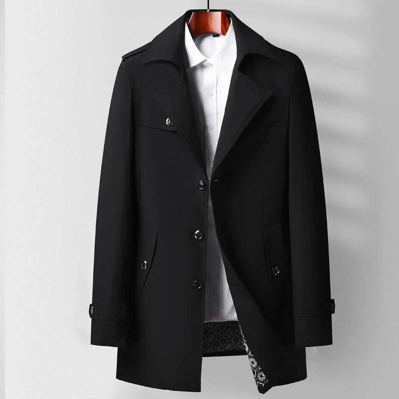 Mænds Trenchcoat Moderne Klassisk Stil 3