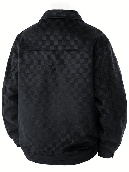 Mænds Truckerjakke Ternet Design Casual 2