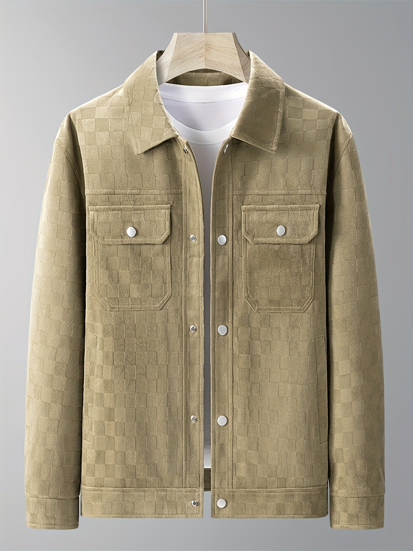 Mænds Truckerjakke Ternet Design Casual 6