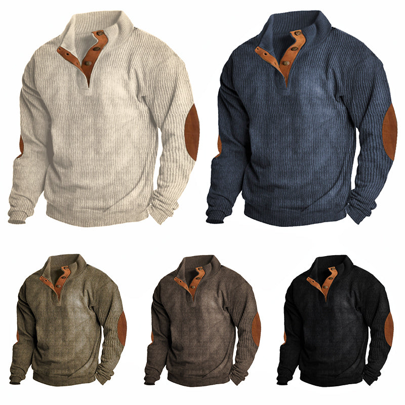Mænds Udendørs Sweater Med Komfortabel Design 1