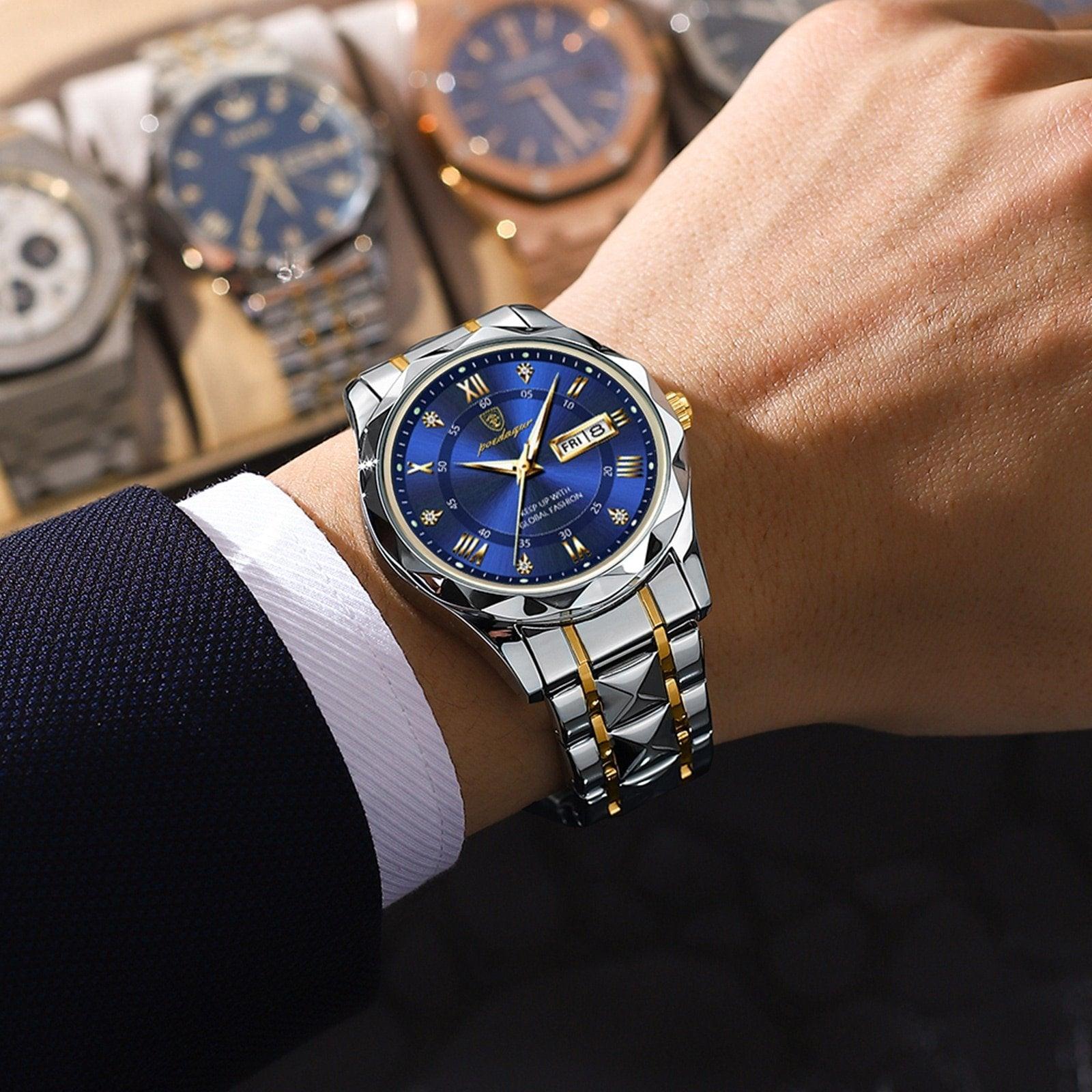 Mænds Vandtæt Armbåndsur Moderne Design Robuste Materialer 2