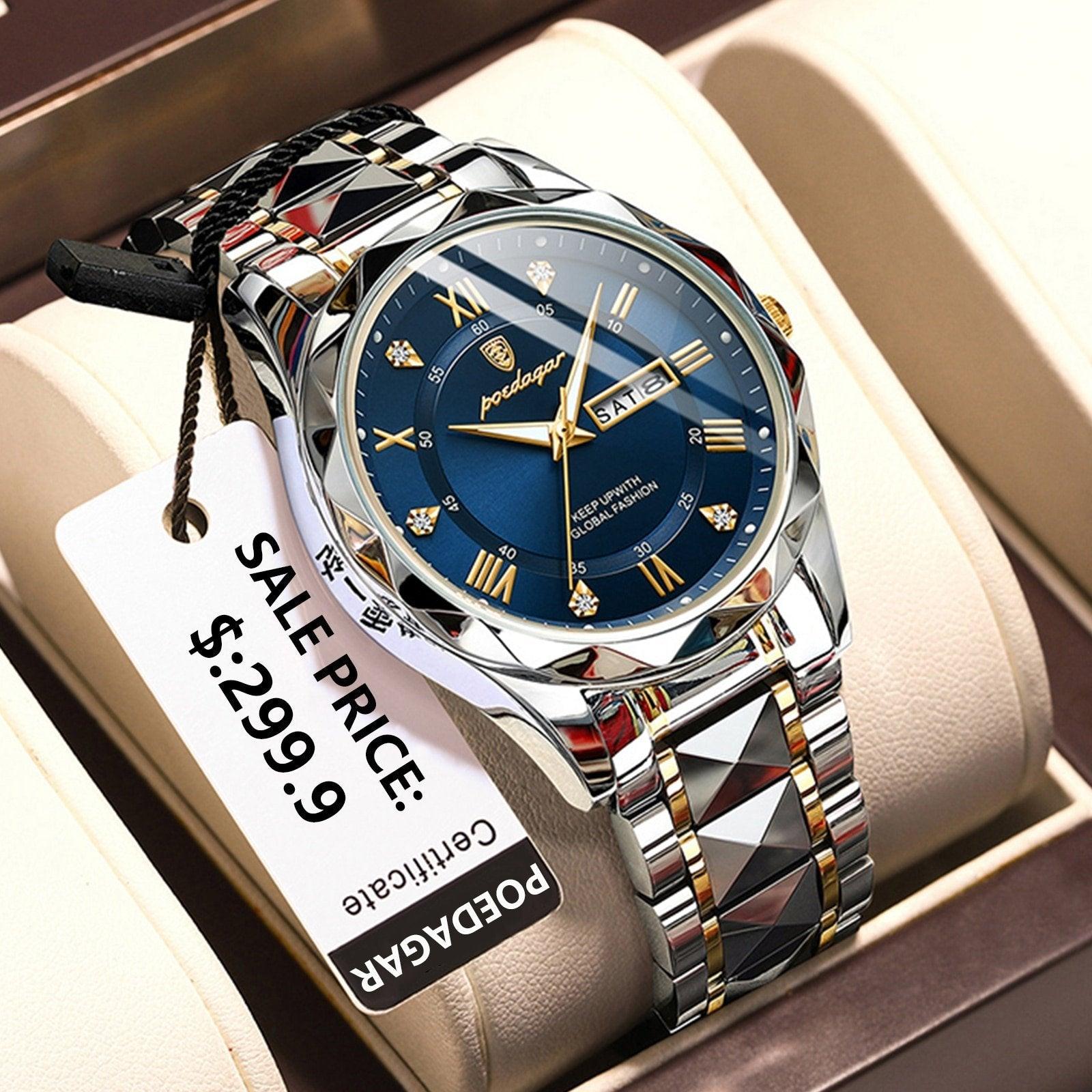 Mænds Vandtæt Armbåndsur Moderne Design Robuste Materialer 4
