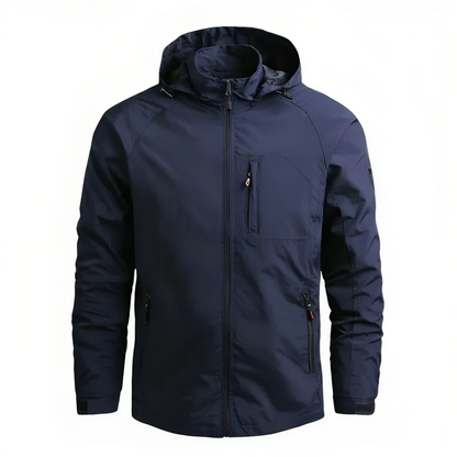 Mænds Vandtæt Windbreaker med Hætte 0