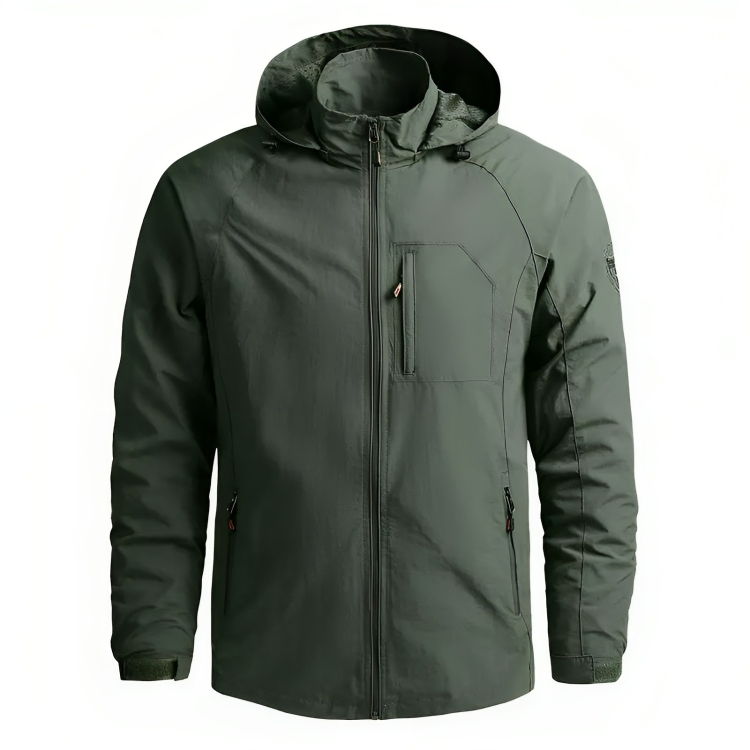 Mænds Vandtæt Windbreaker med Hætte 2