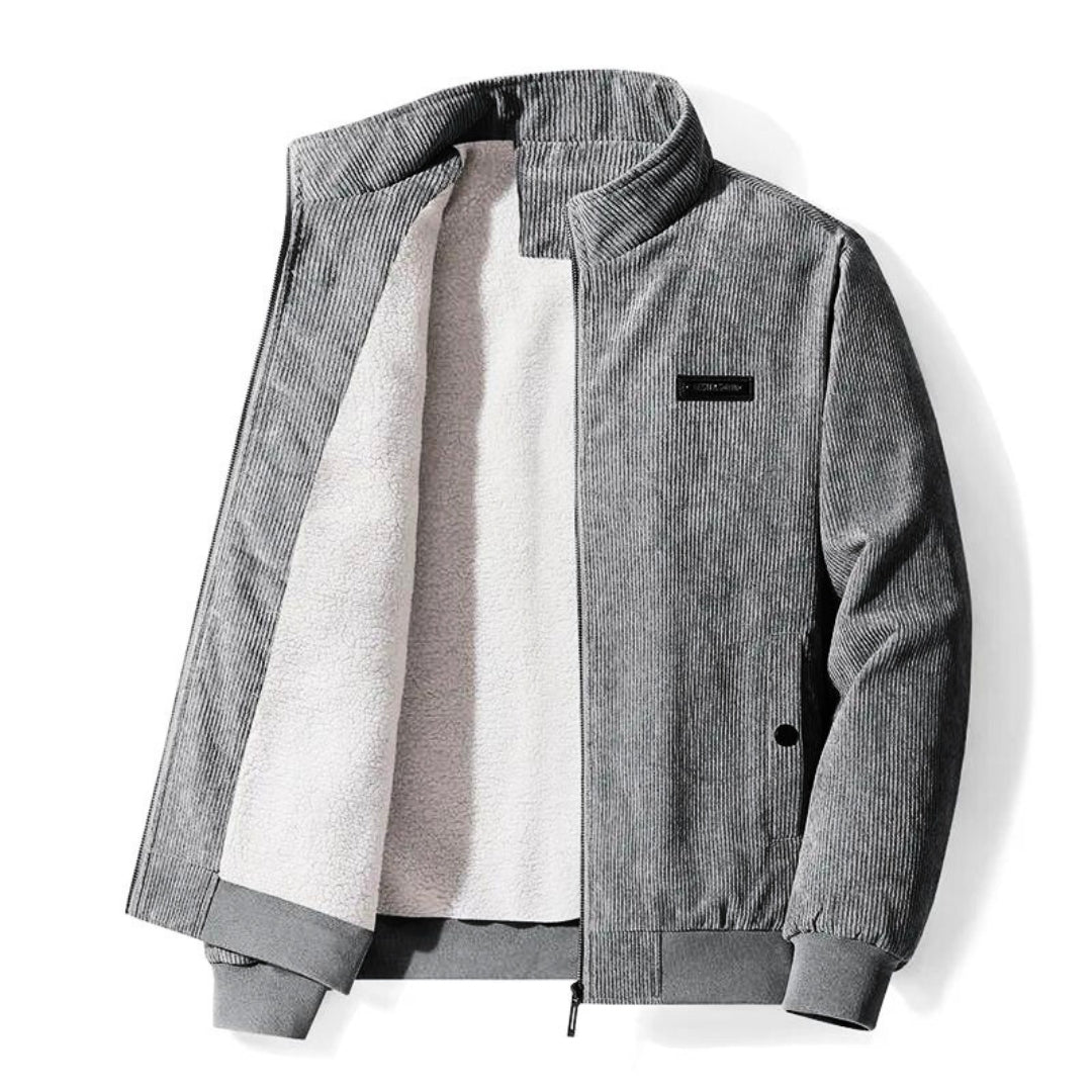 Mænds Vinterjakke Retro Stil Med Blød Fodring 3