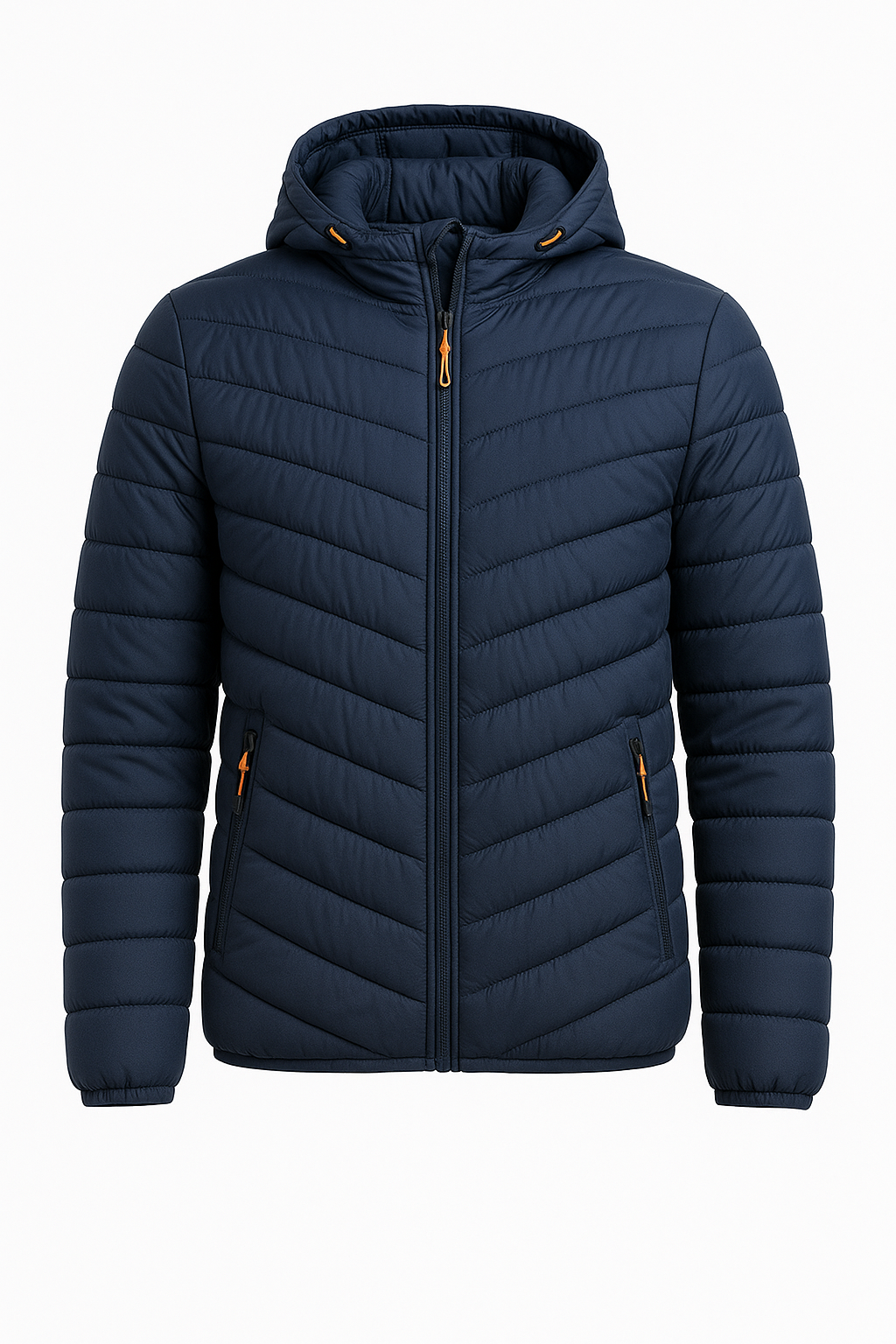 Mænds Vinterjakke med Hætte og Vatteret Design 5