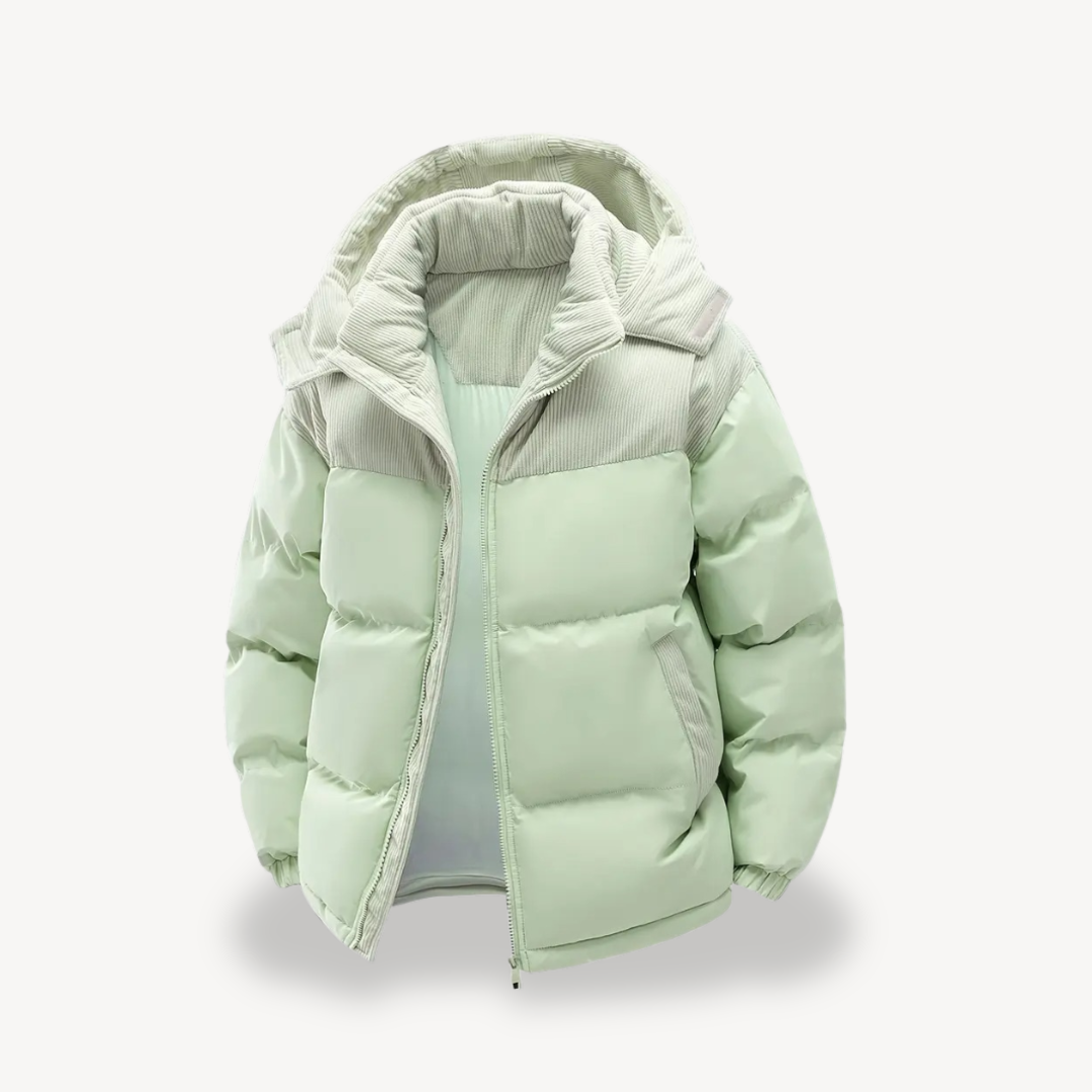 Mænds Vinterjakke med Snorhætte Moderne Stil 8