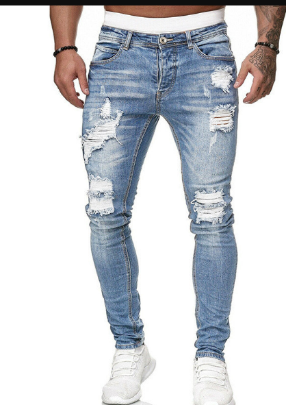 Variant image for Mænds Gescheurde Jeans Casual Denim-36