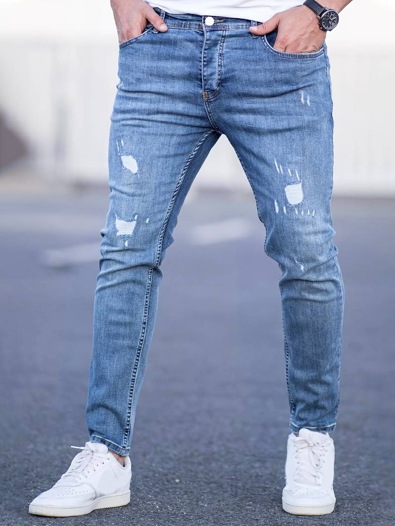 Variant image for Mænds Gescheurde Jeans Casual Denim-15