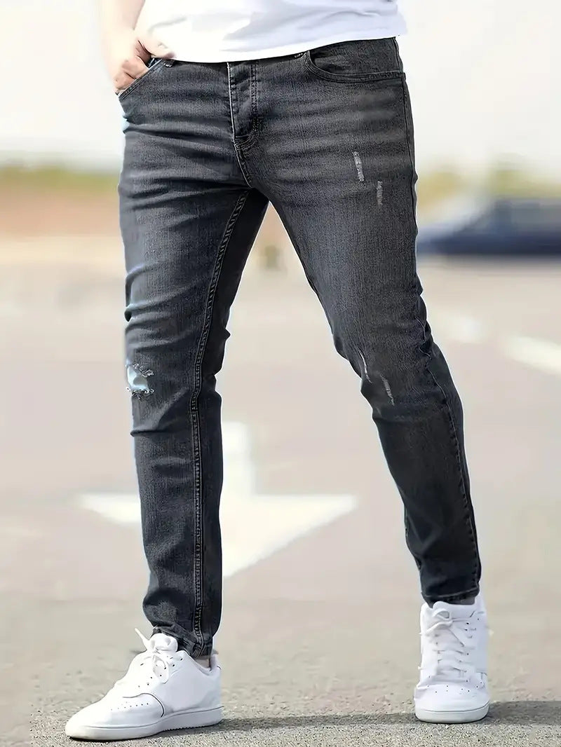 Variant image for Mænds Gescheurde Jeans Casual Denim-8