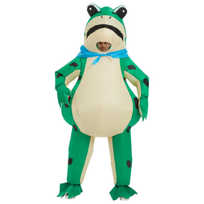 Mandig Oppusteligt Frø Halloween Kostume 3