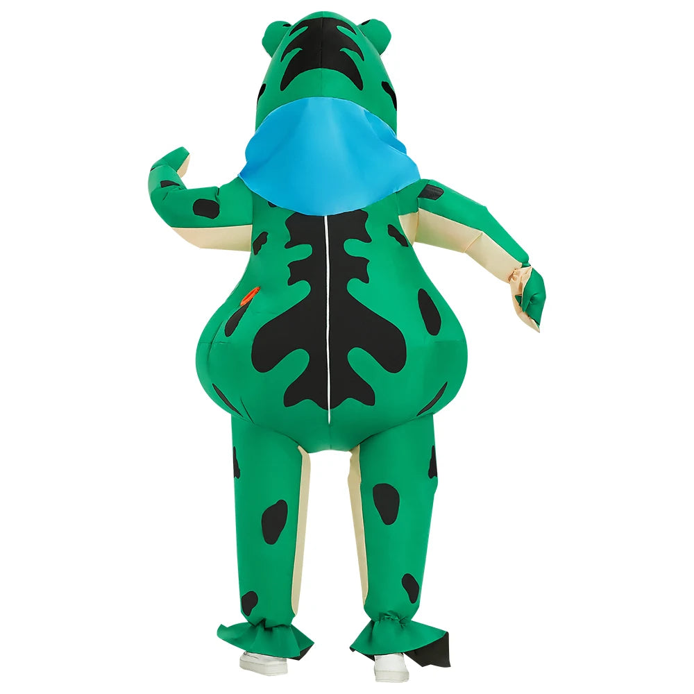 Mandig Oppusteligt Frø Halloween Kostume 5