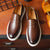 Herre Sko Loafers Munkebinding Snake Læder 5