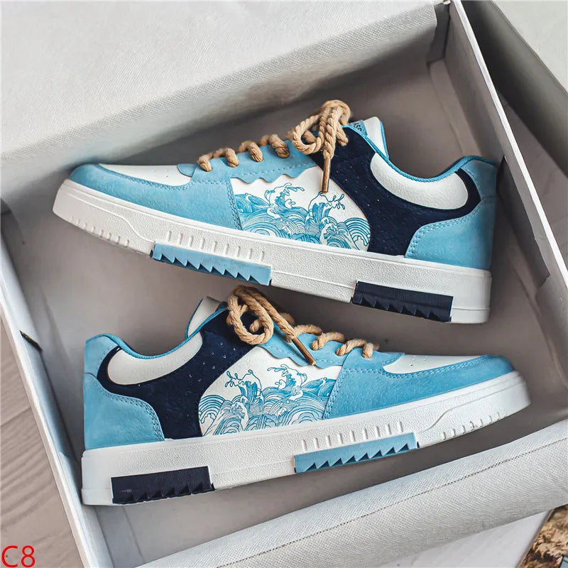 Herresko Elegant Stil Åndbart Læder