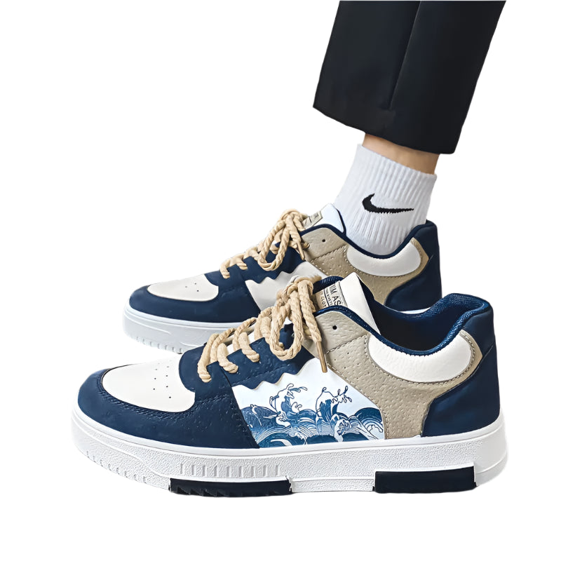 Herresko Elegant Stil Åndbart Læder