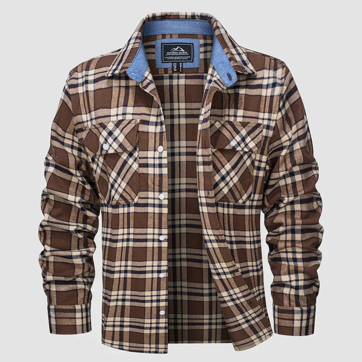 Variant image for Herre Skjorte Flannel Casual Stil 100% Flannel-10