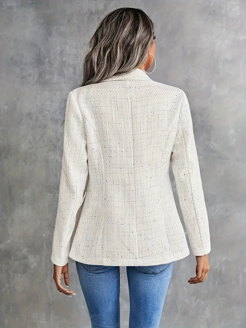 Kvinders Blazer Elegant Tweed Let Materiale-3