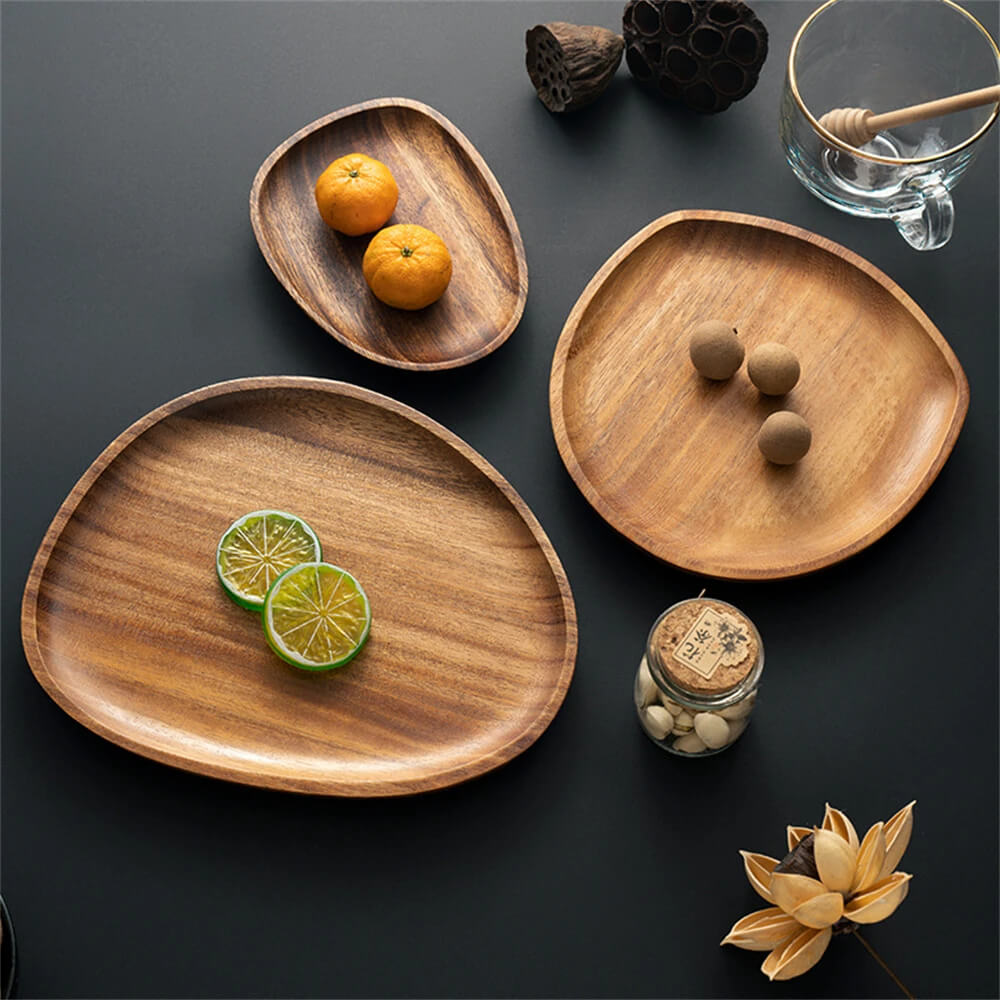 Minimalist Serveringsbakke Med Organisk Design 4