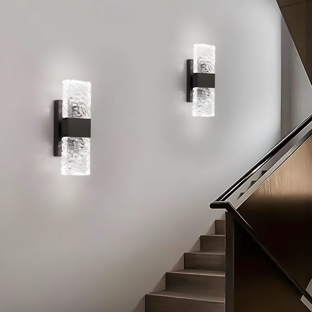 Moderne Væglampe LED med Krystal Design til Stue Indretning 0