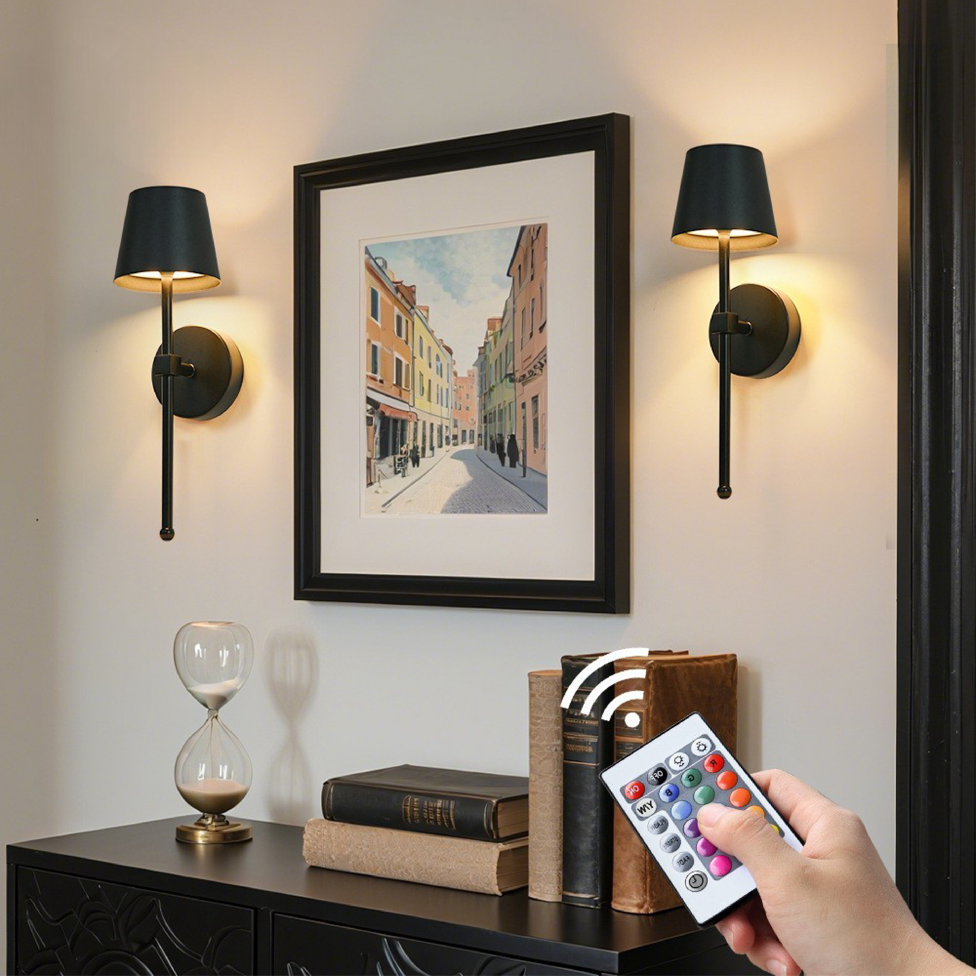 Moderne Væglampe Trådløs Genopladelig LED Design 3