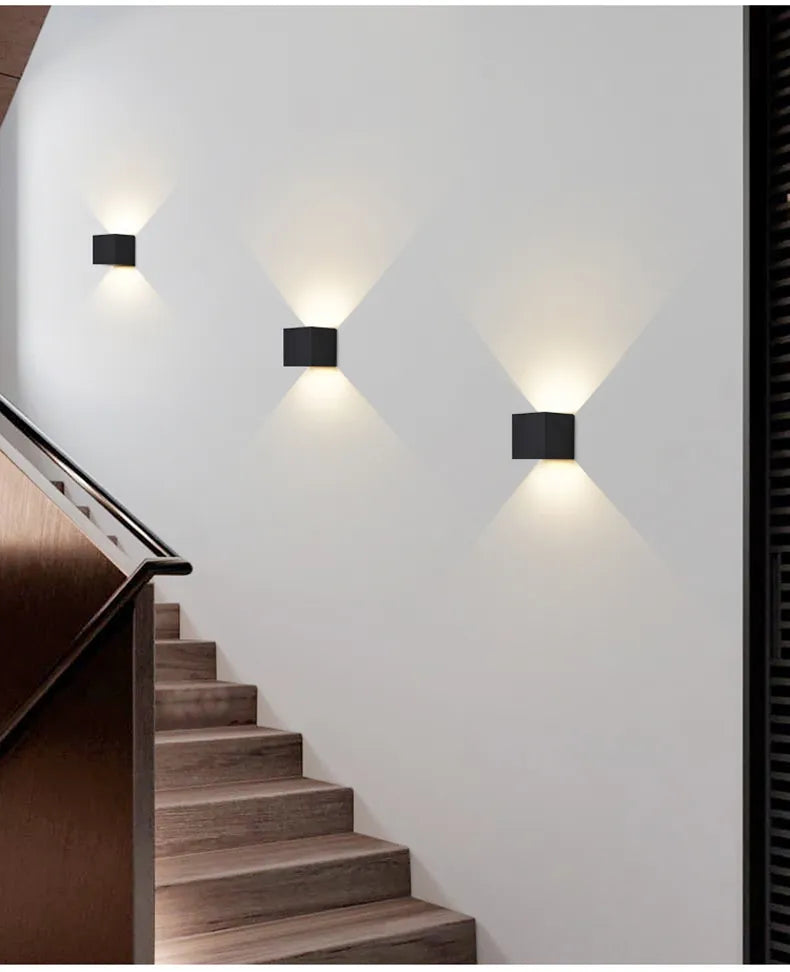 Moderne Væglampe med Bevægelsessensor Kubedesign 3