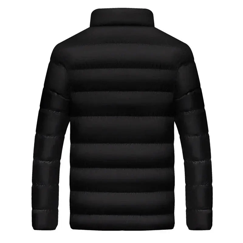 Moderne Vinterjakke Herre med Vejr-Resistent Design og Praktiske Lommer 2