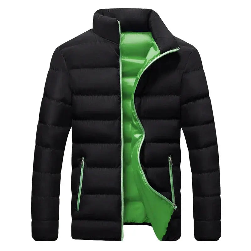 Moderne Vinterjakke Herre med Vejr-Resistent Design og Praktiske Lommer 8