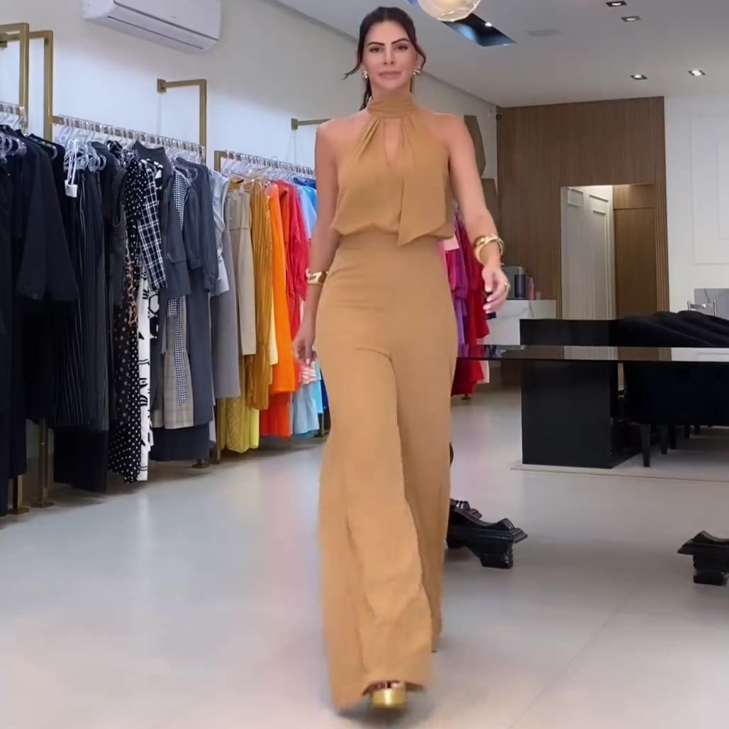 Kvinders Jumpsuit Sommer Stilig Polyester-6