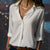 Variant image for Skjortebluse Dame Satin Elegant Feminine Snit-7