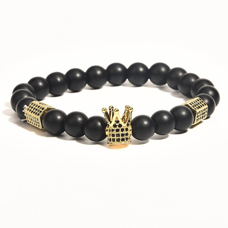 Onyx sten armbånd