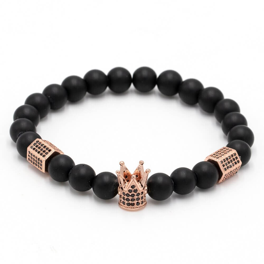 Onyx sten armbånd