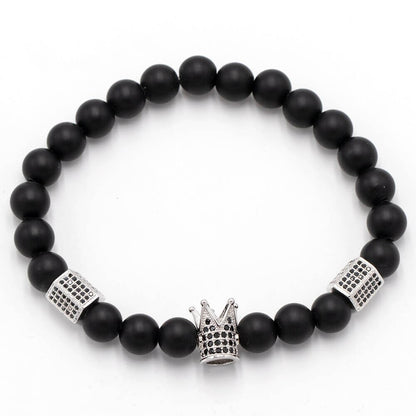 Onyx sten armbånd