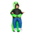 Oppusteligt Halloween Kostume Alien til Voksne Polyester 5
