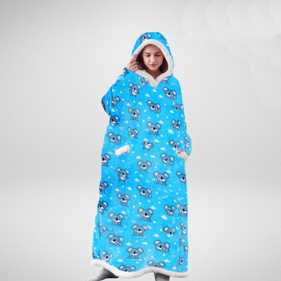 Oversized Dækken Hoodie med Fleece Foring 1