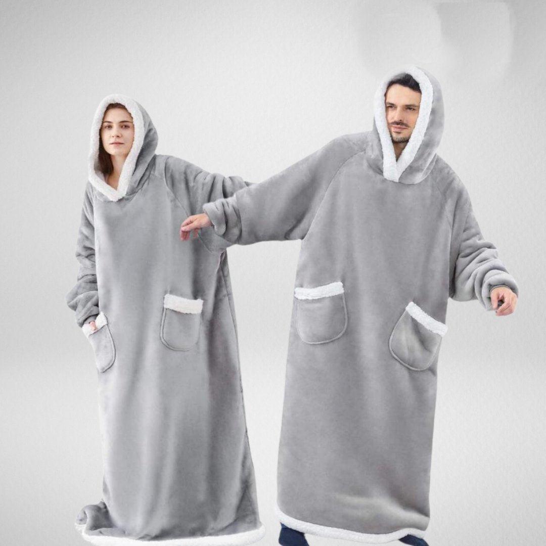 Oversized Dækken Hoodie med Fleece Foring 3