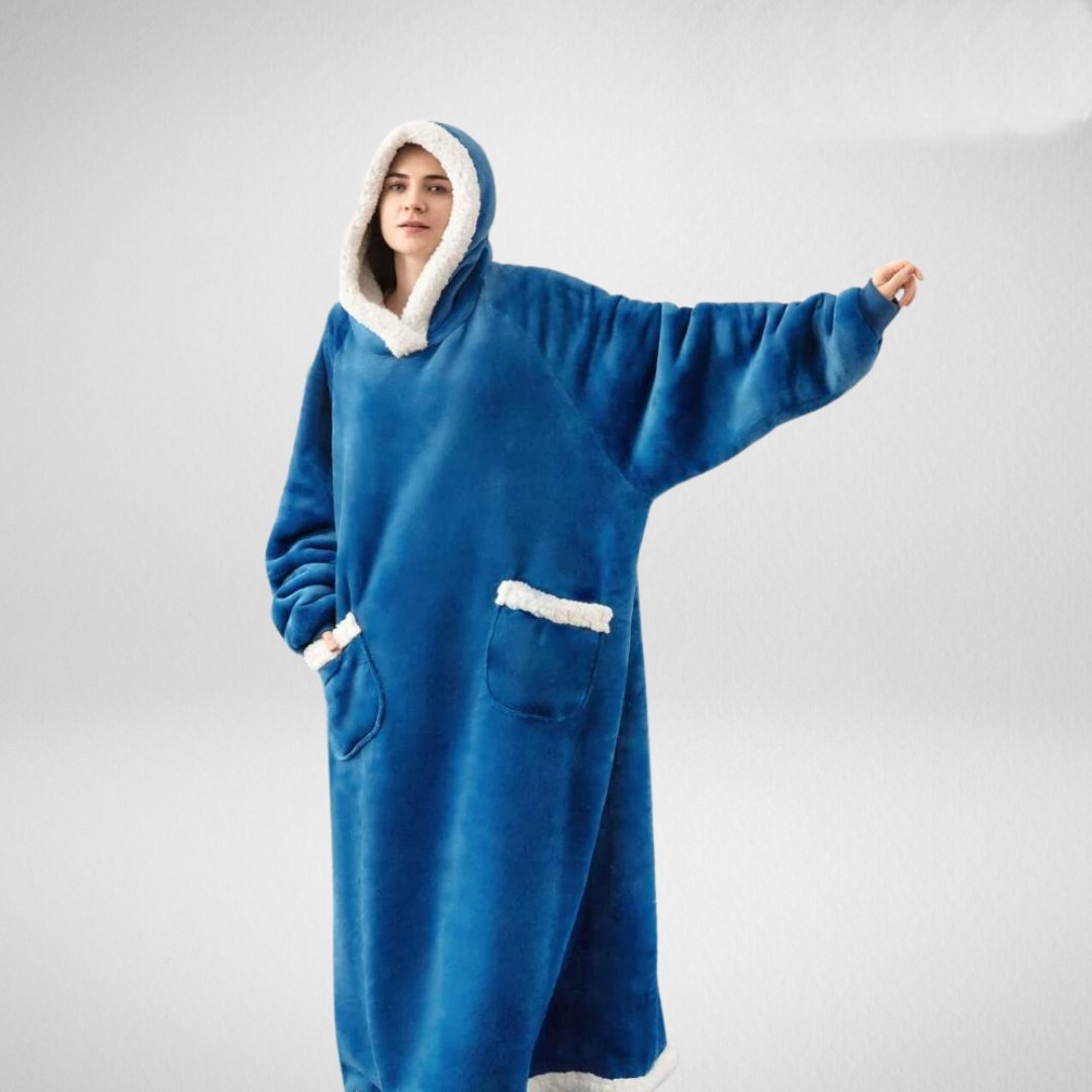 Oversized Dækken Hoodie med Fleece Foring 5