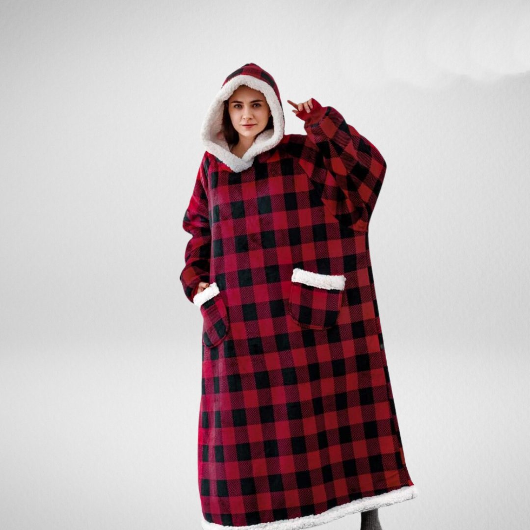 Oversized Dækken Hoodie med Fleece Foring 6