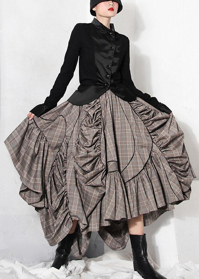 Plus Size A-Line Skirt Asymmetrical Design 2