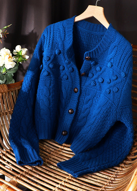 Plus Size Dame Strik Sweater Frakke 1