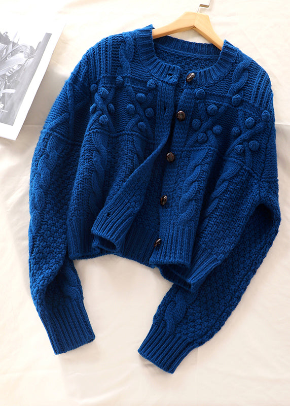 Plus Size Dame Strik Sweater Frakke 2